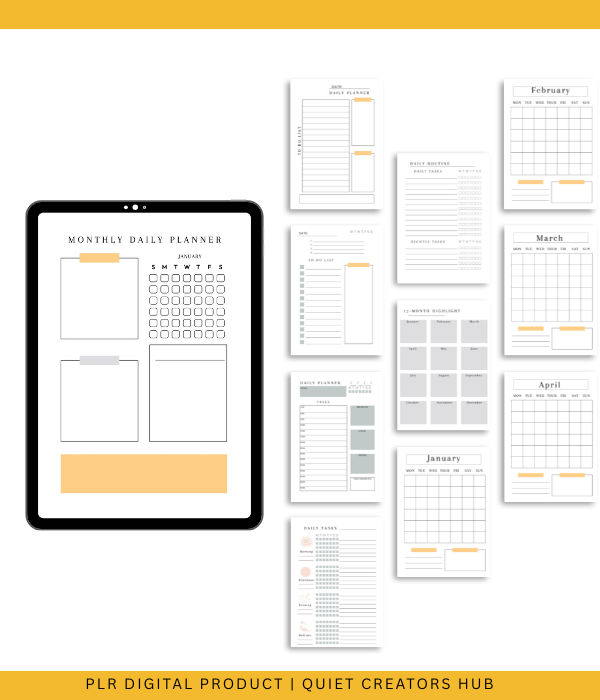 undated planner templates